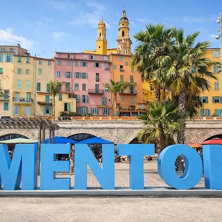 Sunny Balcony No Overlooking Ac Parking Walk Apartment Menton